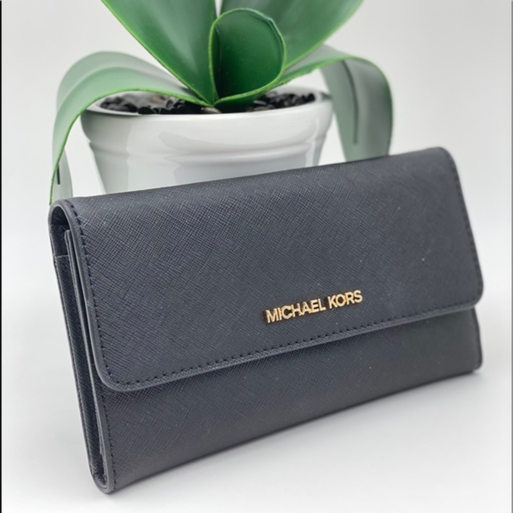 Michael Kors Trifold Wallet Black